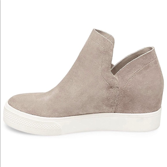 STEVE MADDEN Wrangle Wedge Sneaker In Taupe - Picture 7 of 8